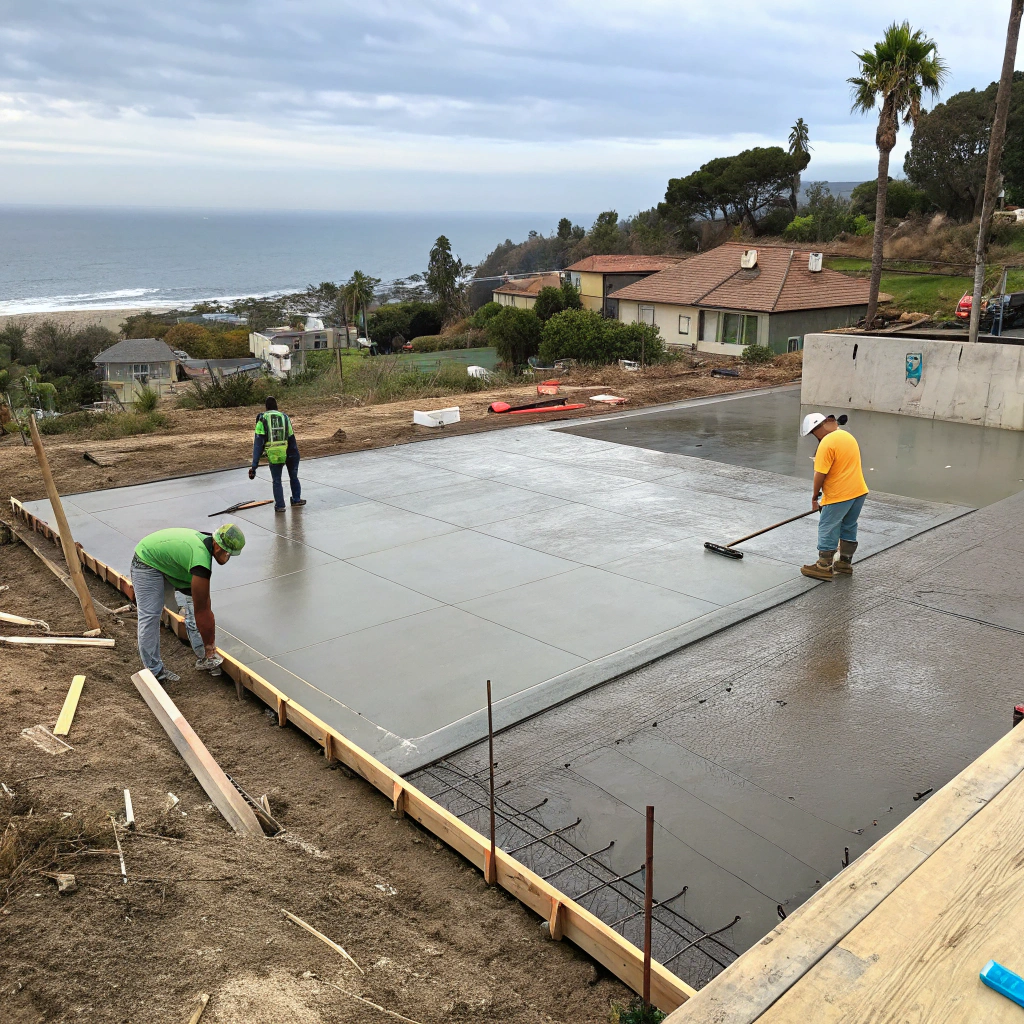 bulk concrete slab pour Banora Point Tweed Shire
